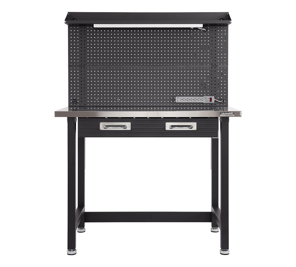 Lighted Workcenter with Stainless Steel Top