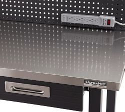 Lighted Workcenter with Stainless Steel Top
