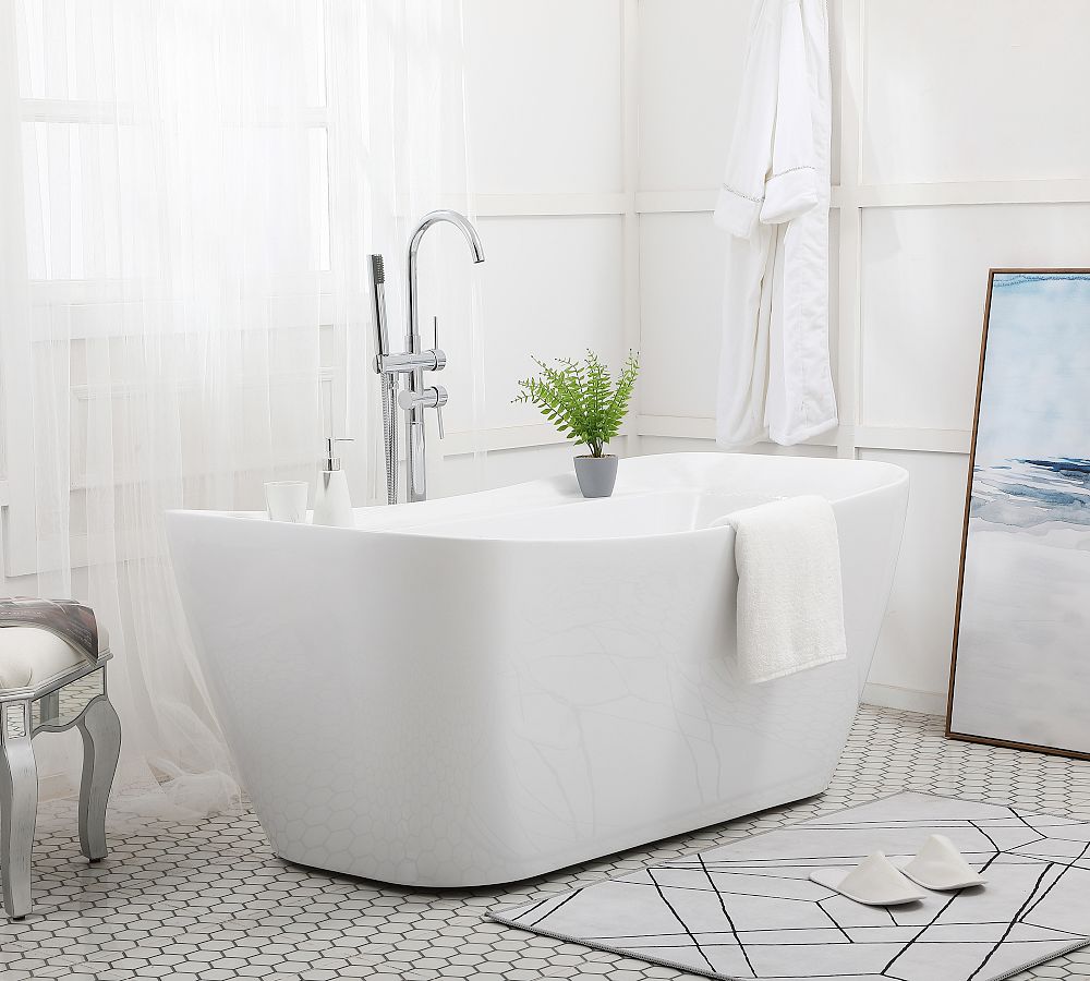 Josie 59&quot; - 67&quot; Freestanding Bathtub