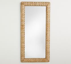 Mallorca Handwoven Seagrass Rectangular Mirror