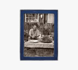 Navy Enamel Frame