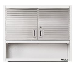 Stainless Steel Wall Cabinet with Open Shelf