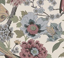 Bloom Floral Print Wallpaper, Sample, Warm Multi