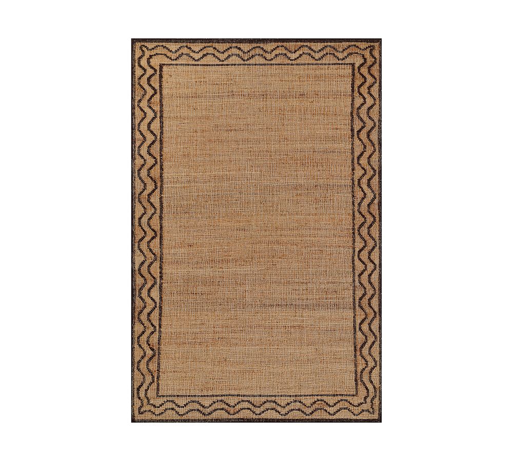 Handwoven Brown Wool and Jute Rectangular Rug, 2' x 3'
