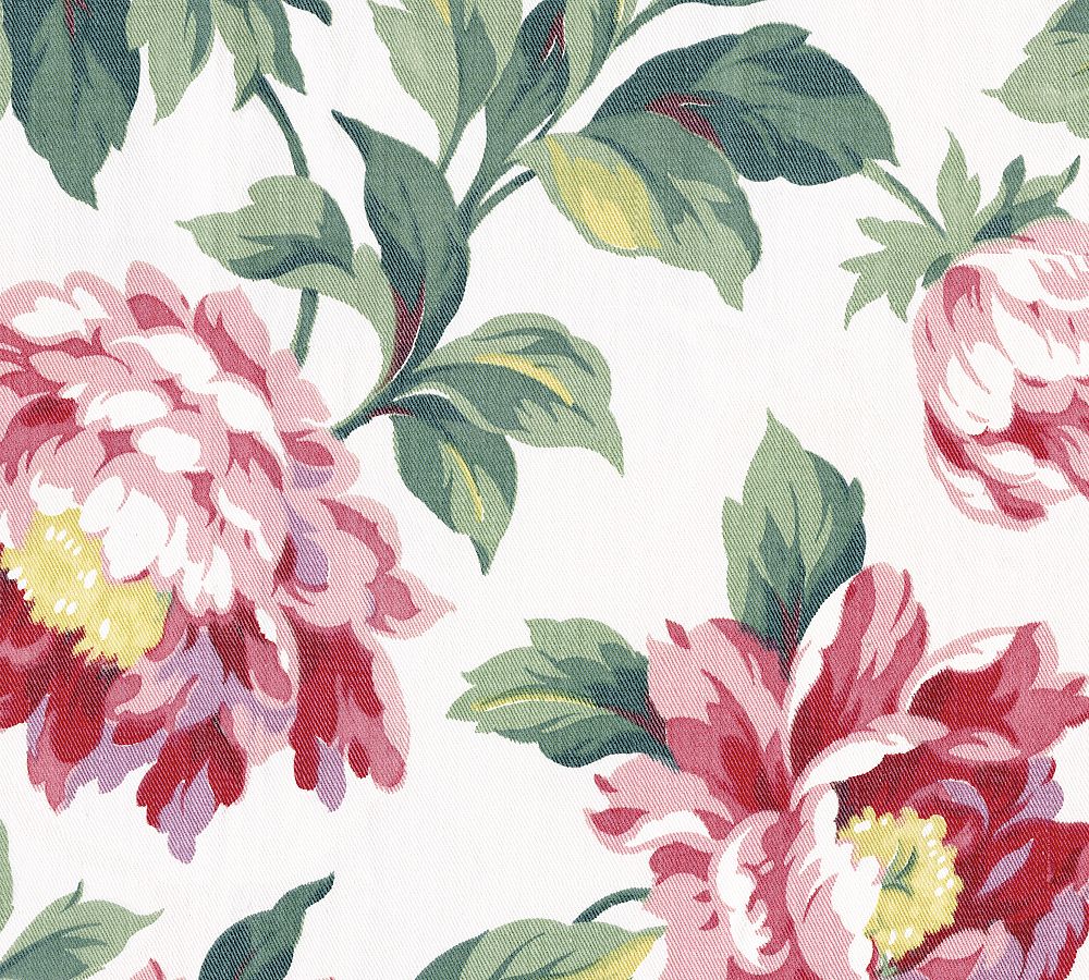 Peony Printed Wallpaper, Sample, Pink