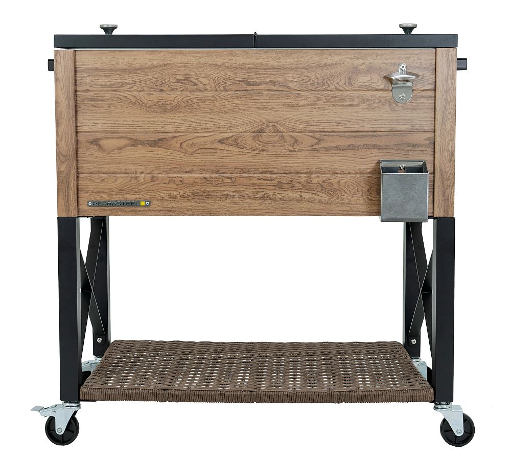 Cooler with Bottle Opener and Removable Stand