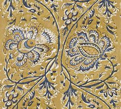 Carolle Floral Print Wallpaper, Sample, Yellow