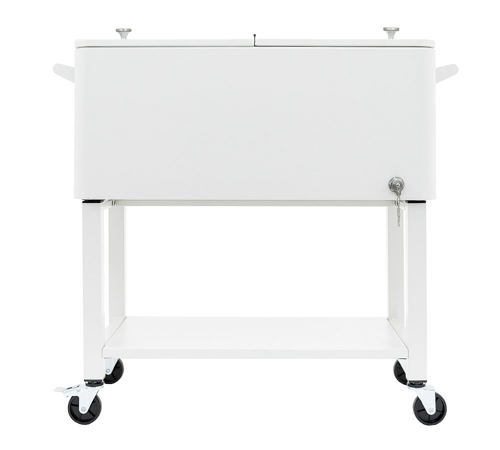 Cooler with Bottle Opener and Removable Stand