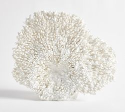 Faux White Standing Bush Coral