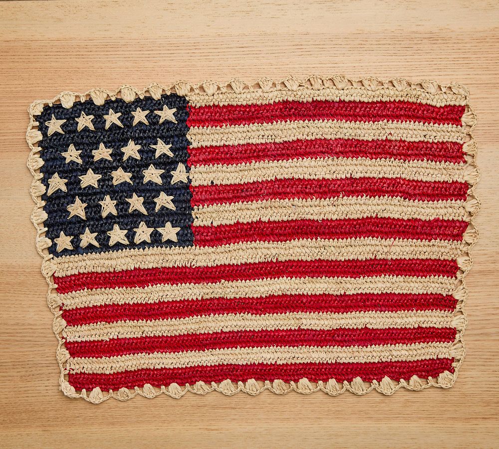 Americana Handwoven Placemat, Set of 4