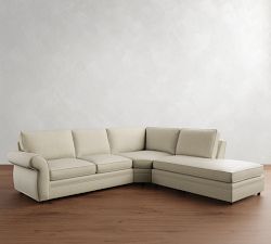 Pearce Roll Arm 3-Piece Bumper Sectional (133&quot;)