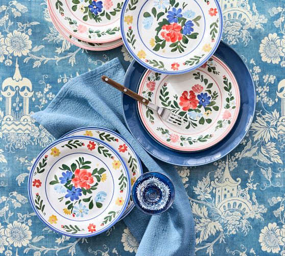 Paloma Stoneware Salad Plates - Mixed Set of 4