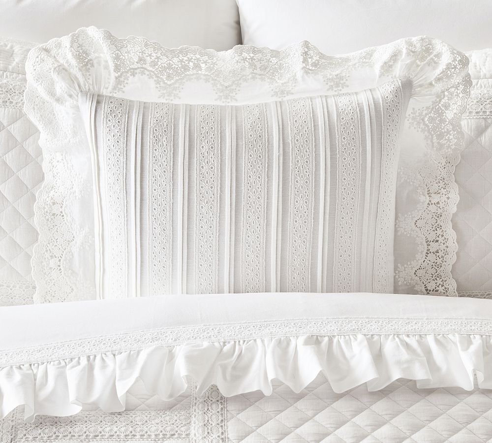 LoveShackFancy Lace Crochet Pillow