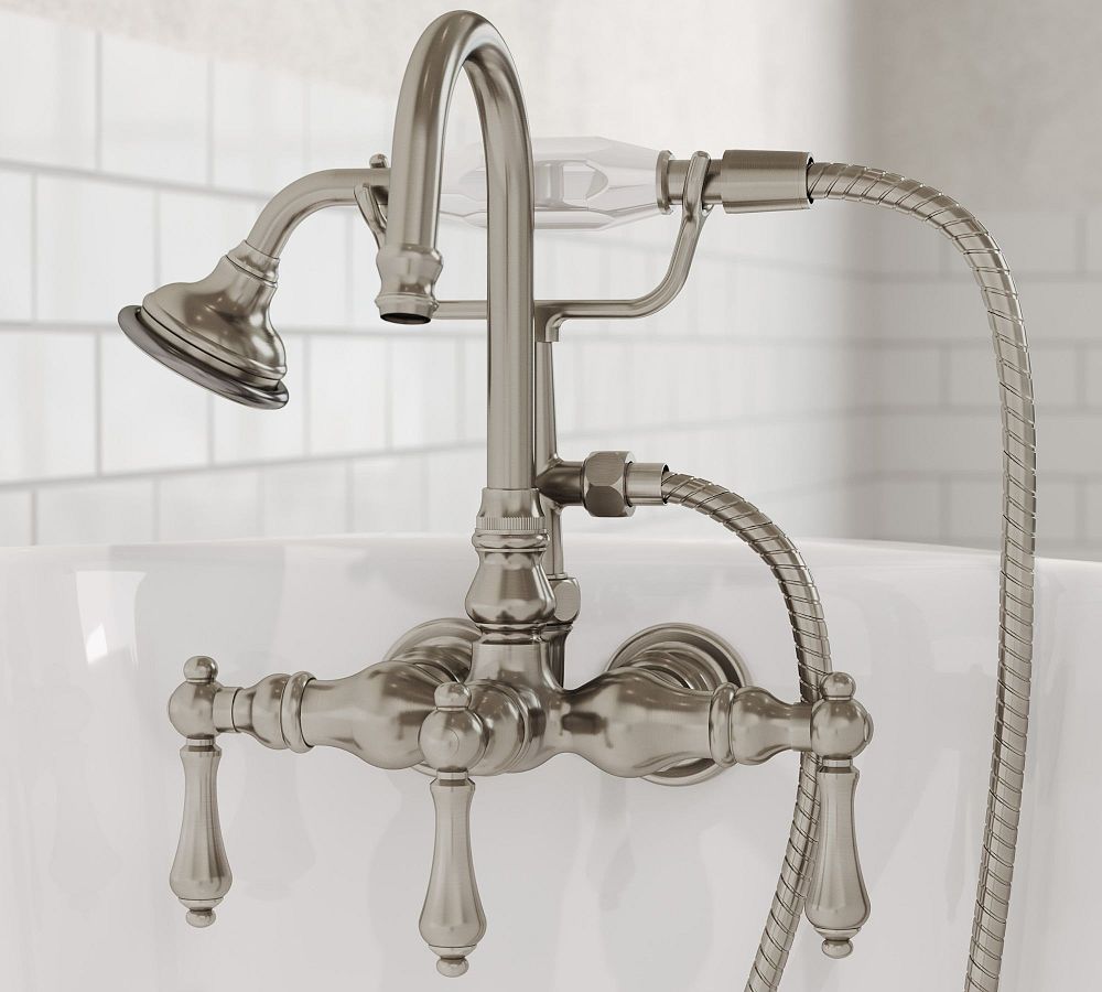 Jolen Metal Deck Mounted Lever Handle Tub Filler with Handshower