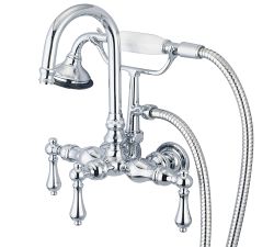 Jolen Metal Deck Mounted Lever Handle Tub Filler with Handshower