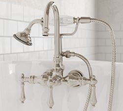 Jolen Metal Deck Mounted Lever Handle Tub Filler with Handshower