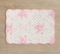 LoveShackFancy Pink Rose Quilted Placemats - Set of 4