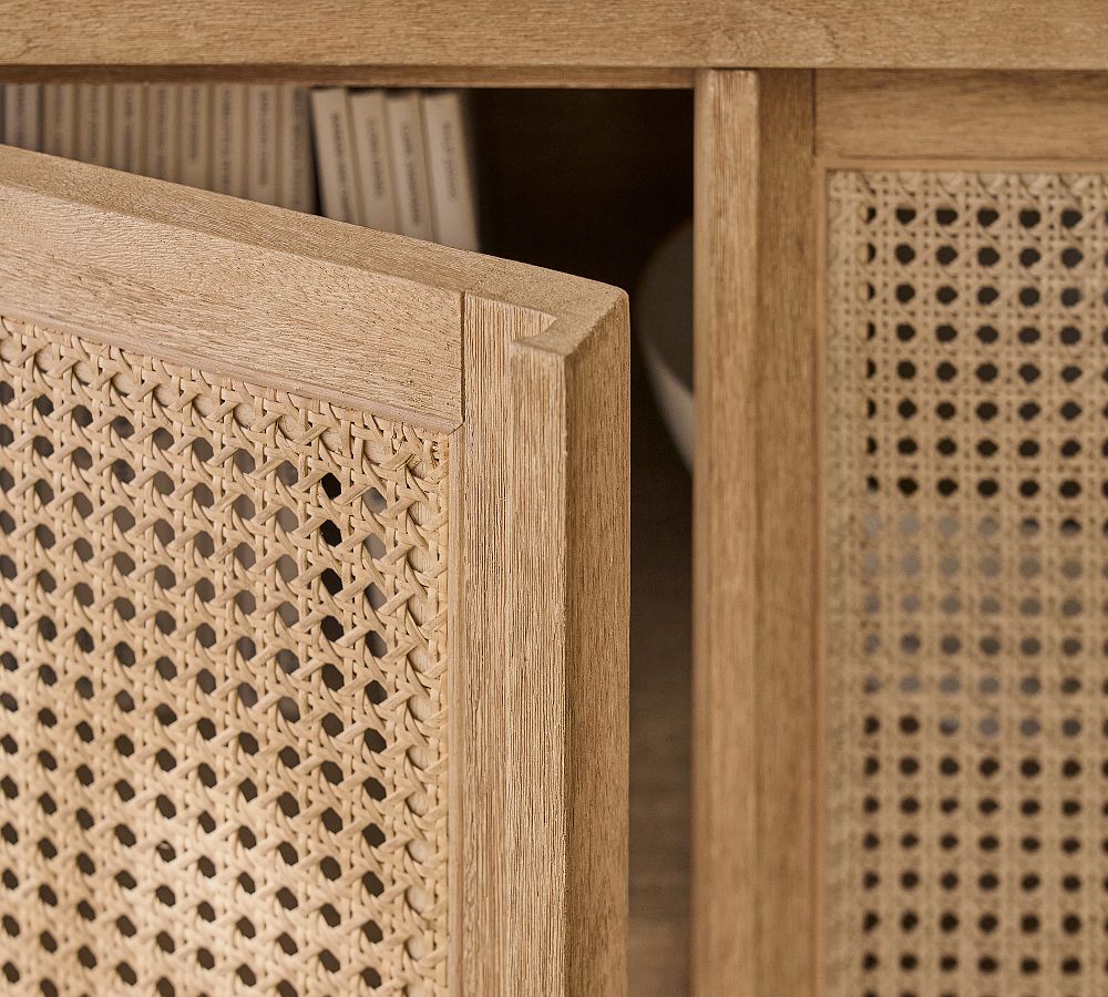 Marina Cane Storage Cabinet Console (72"-144") | Stylish Storage