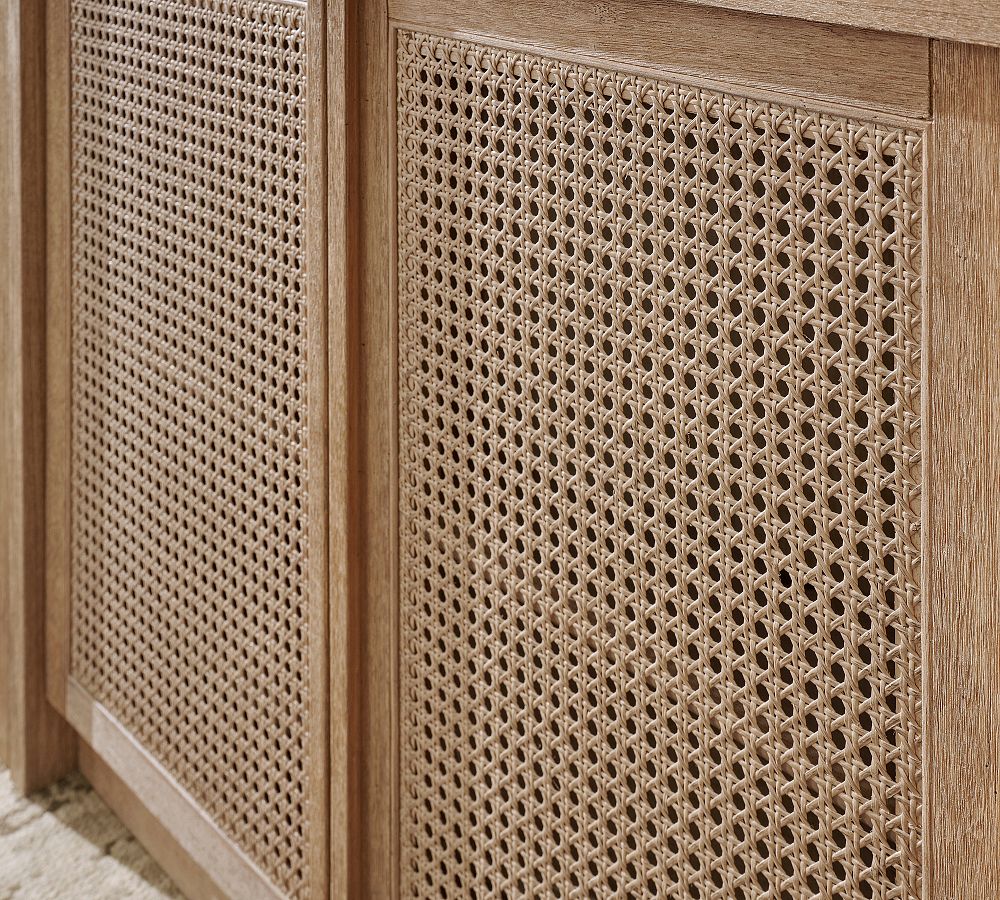 Marina Cane Storage Cabinet Console (72"-144") | Stylish Storage