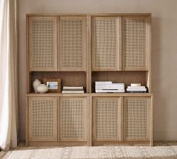 Marina Cane Storage Cabinet Console (72&quot;-144&quot;)