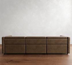 Tucker Leather Power Reclining Sofa (74&quot;&ndash;107&quot;)