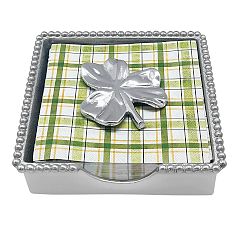 Shamrock Beaded Napkin Box Set