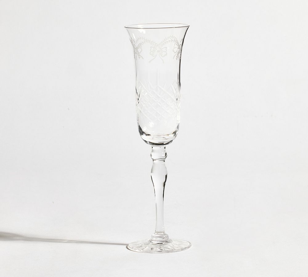 LoveShackFancy Bow Champagne Flutes - Set of 2