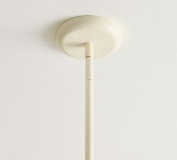 Montauk Wood Bead Bell Pendant (11&quot;)