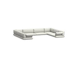 Kostas Outdoor 8Pc Cushion Cover (4 Armless/4 Crnr/LA/RA); High Performance Canvas, White
