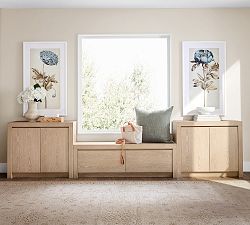 Newport Entryway Storage Bench &amp; Cabinet Set (127&quot;)