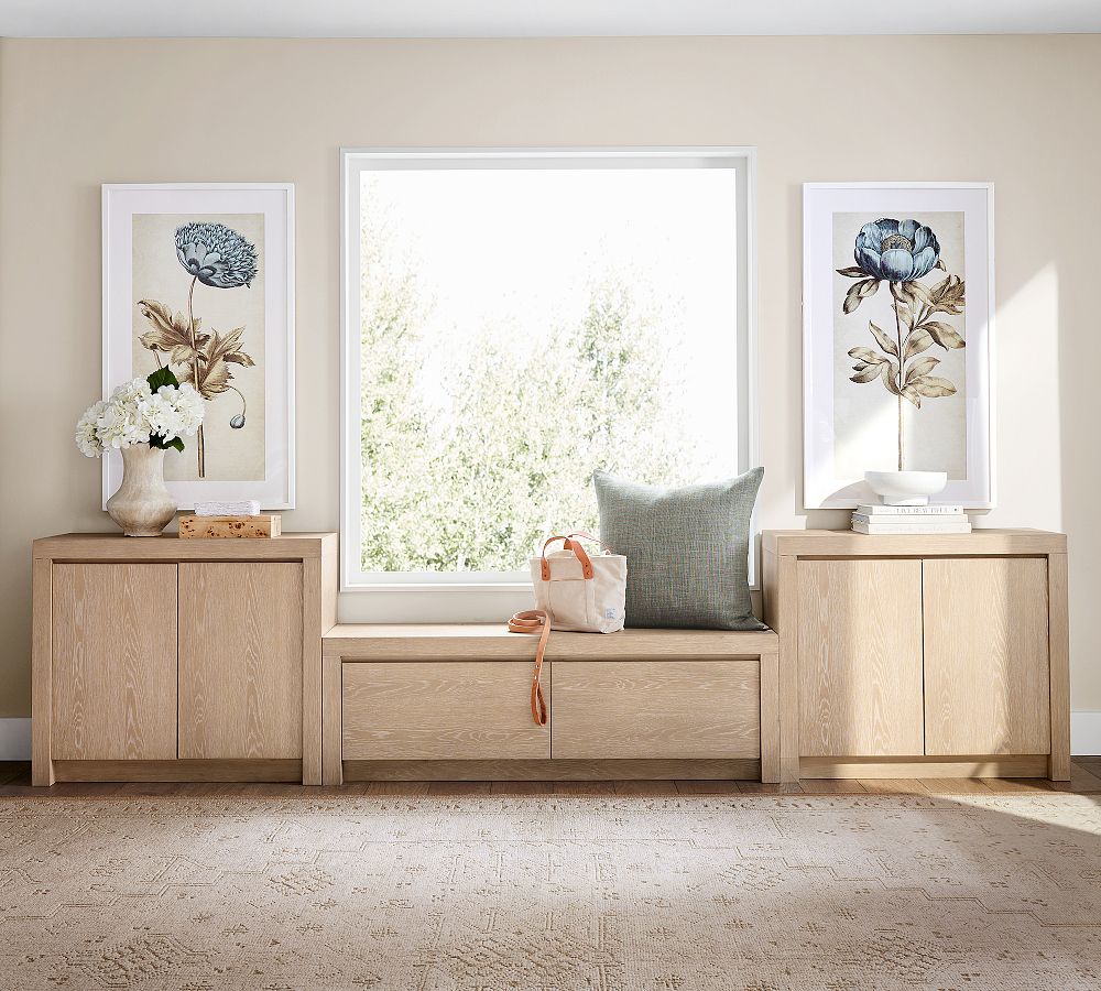 Newport Entryway Storage Bench &amp; Cabinet Set (127&quot;)
