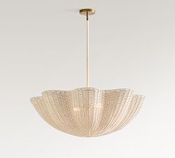 Marion Woven Scalloped Pendant (34&quot;)