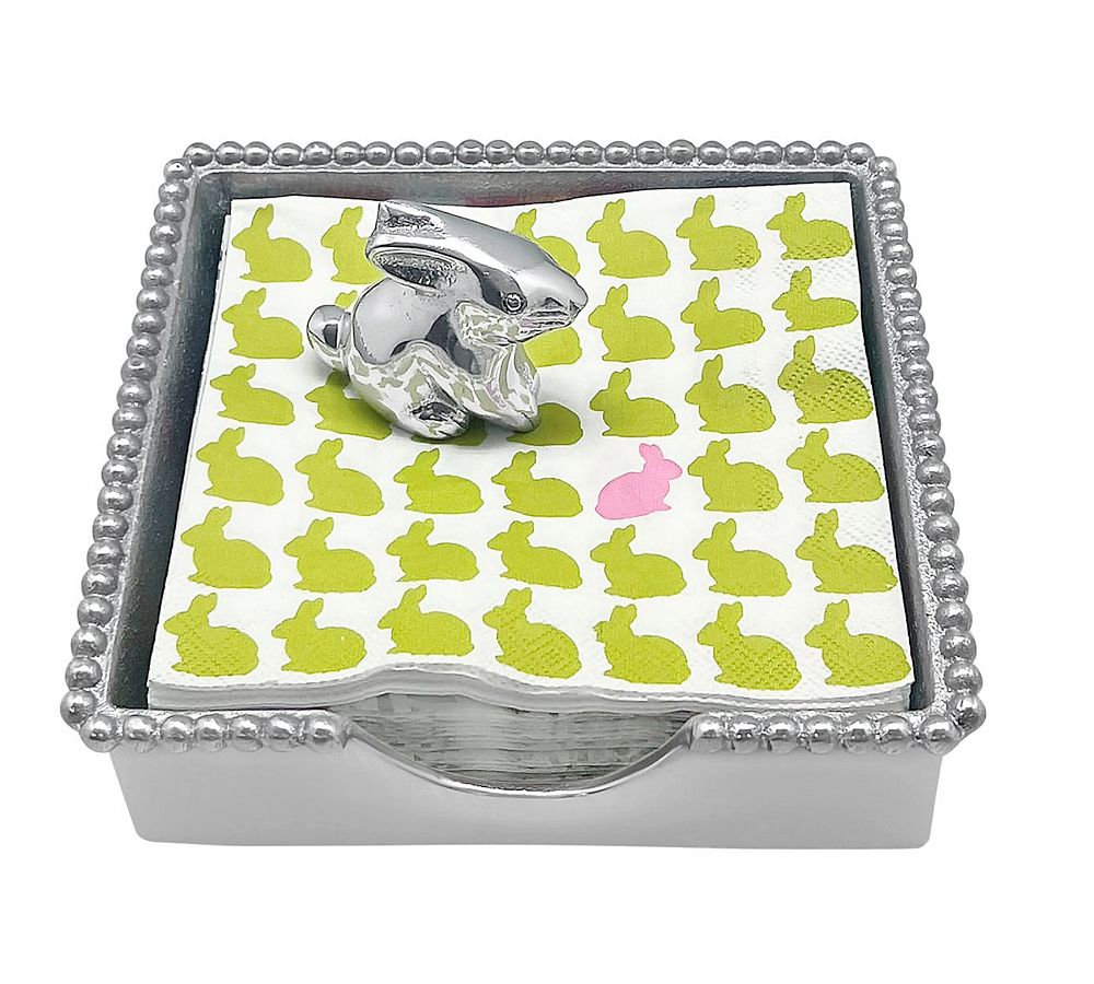 Bunny Beaded Napkin Box Set