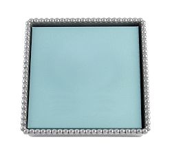 Beaded Edge Recycled Aluminum Napkin Holder