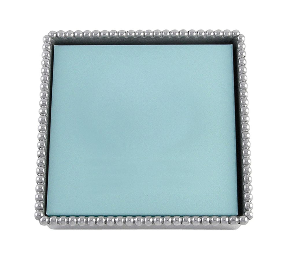 Beaded Edge Recycled Aluminum Napkin Holder