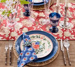 Anne Floral Organic Cotton Table Runner
