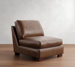 Build Your Own Turner Square Arm Deep Seat Leather Sectional