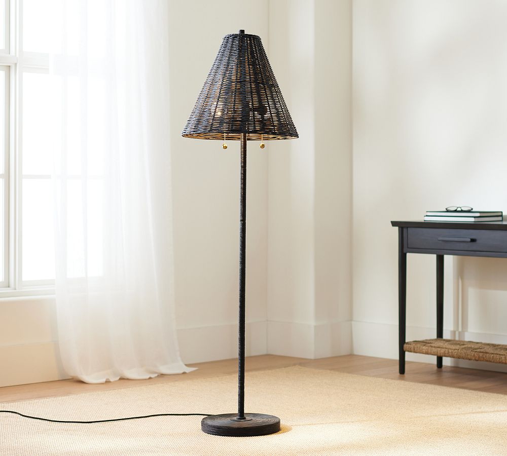 Marion Woven Floor Lamp (59&quot;)