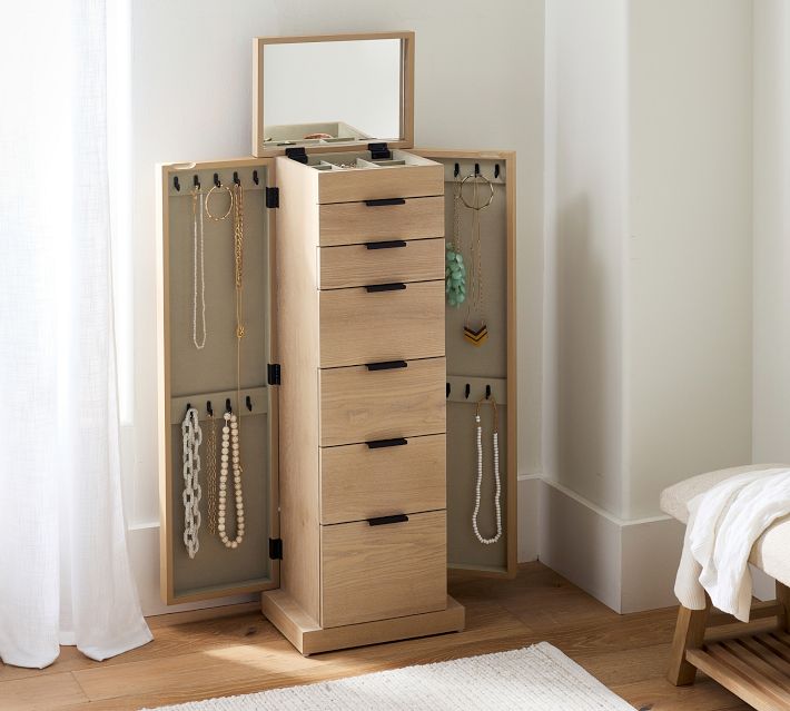 Wall Mount Jewelry Storage Cabinet Costway Wood Jewelry Cabinet