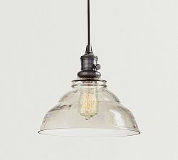 Vintage Glass Cord Pendant (9&quot;-11&quot;)