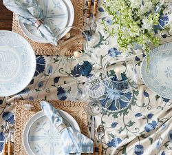 Chambray Tile Stoneware Salad Plates