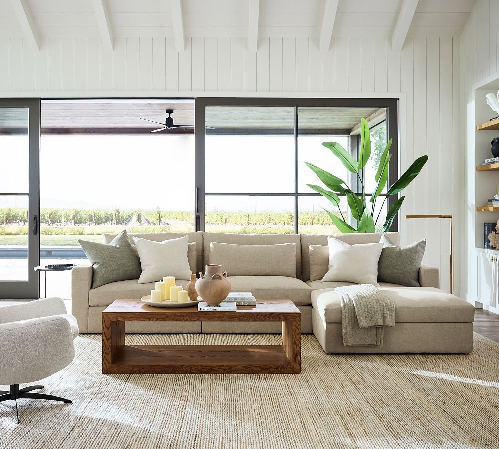 Folsom 58" Rectangular Coffee Table - Modern Design