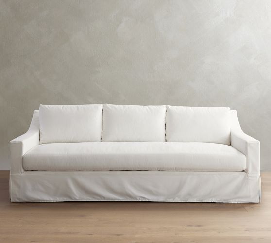 York Slope Arm Slipcovered Sofa (60" - 108")