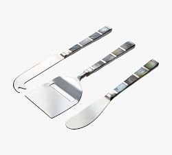Luster Handcrafted Stainless Steel Cheese Knives - Set of 3
