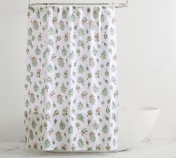 Mistletoe Organic Shower Curtain