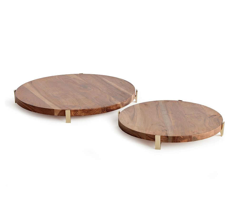 Piaf Round Serving Boards, Set of 2