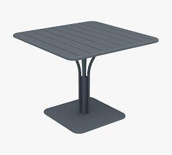 Fermob Metal Square Luxembourg Pedestal Outdoor Dining Table (36&quot;)