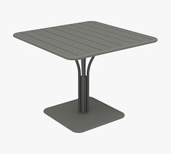 Fermob Metal Square Luxembourg Pedestal Outdoor Dining Table (36&quot;)