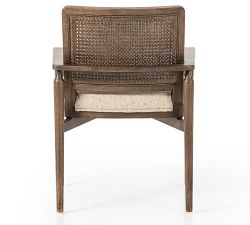 Giselle Upholstered Cane Dining Armchair