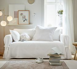 Relaxed Fit Slipcover with Ties